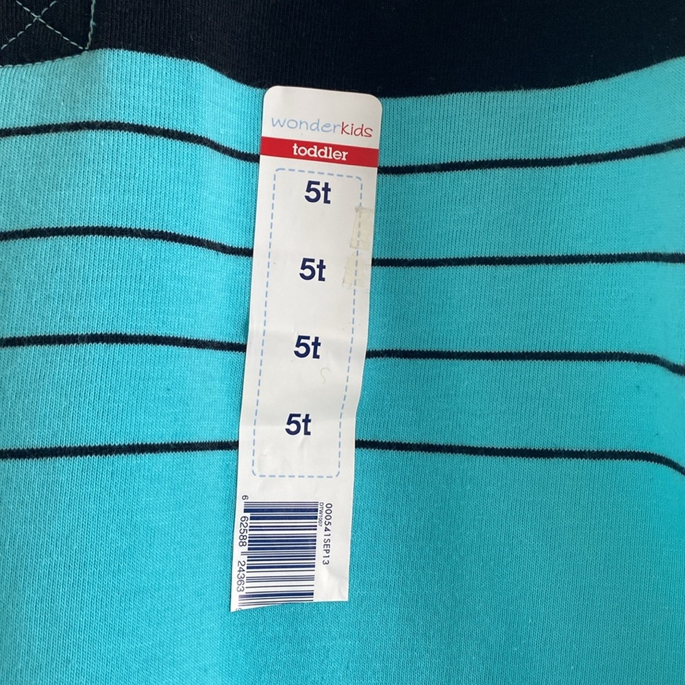 *NWT* Wonderkids Boys Short Sleeve Striped Collared Polo Shirt - Picture 10 of 10